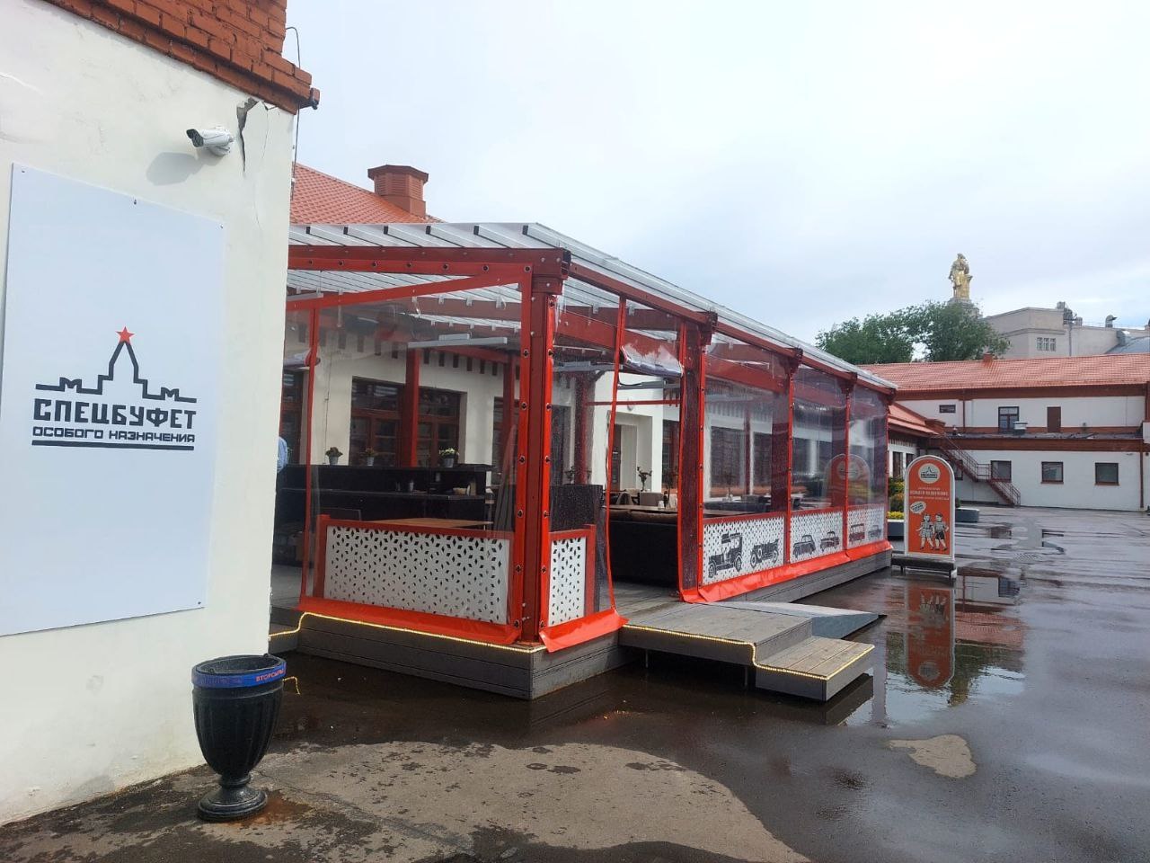 ПВХ шторы для летней террасы кафе в Бирюче